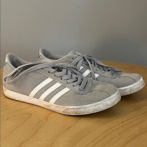 Adidas Classic Gray and White Sneakers